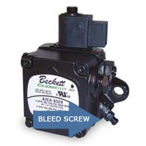 beckett oil pump bleed screw|beckett bleed screw.